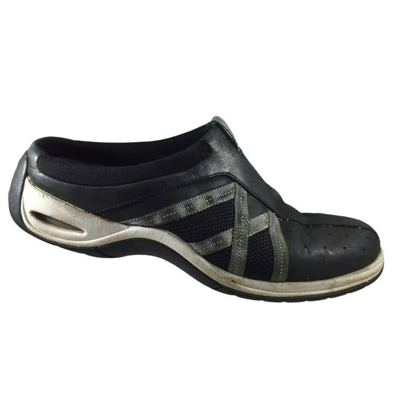 Cole Haan D16107 Loafers Womens 8.5 B Shoes Black Leather Gray Walking Casual - Picture 1 of 12